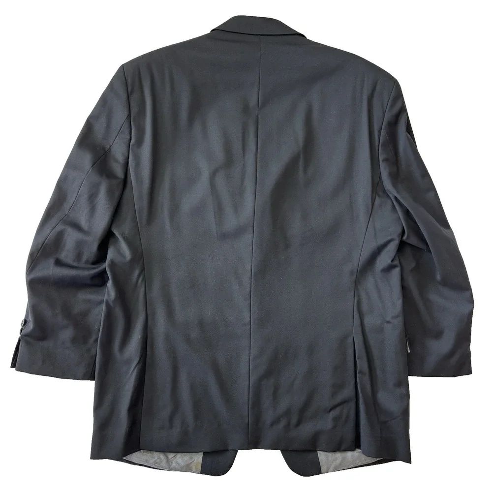 mens black Calvin Klein blazer jacket‎ sport suit coat all season wool 44 S
